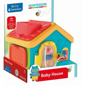 Centru de activitati CLEMENTONI Casuta Montessori Busy Board CL17857, 18 luni+, multicolor