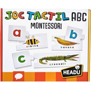 Joc educativ HEADU ABC romana Montessori HE53122, 3 ani+, multicolor