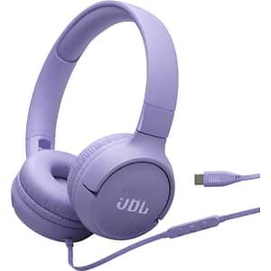 Casti JBL Tune 520C, Cu fir, On-ear, Microfon, mov