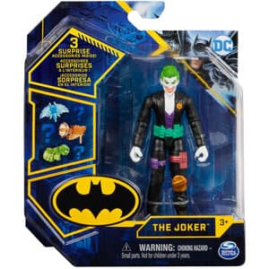 Figurina BATMAN Joker cu 3 accesorii 037025006, 3 ani+, multicolor