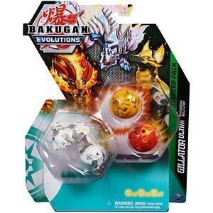 Set 3 figurine BAKUGAN S4 Gillator Ultra, Hydorous si Blitz Fox 037030864, 6 ani+, multicolor