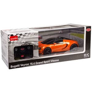 Masinuta cu telecomanda RASTAR Bugatti Grand Sport Vitesse 037033940, 3 ani+, portocaliu-negru