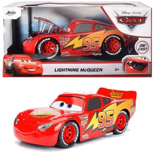 Masinuta metalica JADA TOYS Fulger McQueen 333079580, 8 ani+, rosu-negru