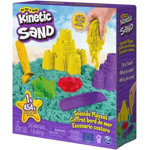 Nisip kinetic SPINMASTER Set de joaca marin cu nisip si forme 6060240, 3 ani+, multicolor