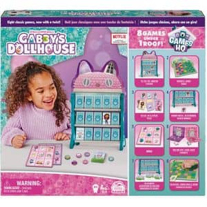 Joc de societate GABBY'S DOLLHOUSE 8in1 6065857, 4 ani+, 2-4 jucatori