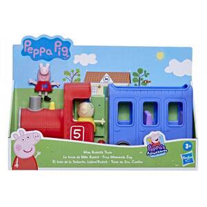 Set 2 figurine PEPPA PIG Trenul lui Miss Rabbit 993930265, 3 ani+, multicolor