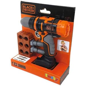 Jucarie de rol BLACK&DECKER Bormasina Smoby BD1944, 3 ani+, portocaliu-gri
