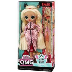 Papusa LOL SURPRISE O.M.G. - Swag Fashionista MGA591573EUC, 3 ani+, rosu-roz