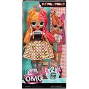 Papusa LOL SURPRISE O.M.G. - Neonlicious Fashionista MGA591580EUC, 3 ani+, multicolor