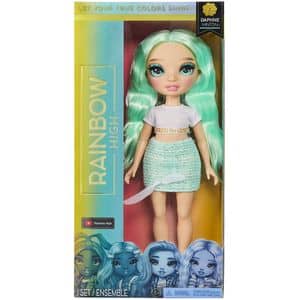 Papusa RAINBOW HIGH Daphne Minton MGA987789, 6 ani+, alb-verde