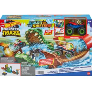 Masinuta HOT WHEELS Culori schimbatoare - Crocodilul MTHGV14O, 4 ani+, multicolor