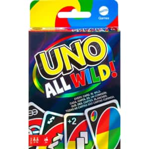 Joc de societate UNO All Wild MTHHL35O, 7 ani+, 2 jucatori