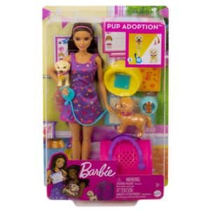 Papusa BARBIE Pup Adoption MTHKD86, 3 ani+, multicolor