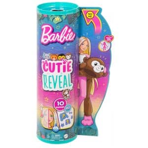 Papusa BARBIE Cutie Reveal - Maimutica MTHKR01, 3 ani+, multicolor