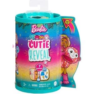 Papusa BARBIE Cutie Reveal - Chelsea Maimutica MTHKR14, 3 ani+, roz-galben