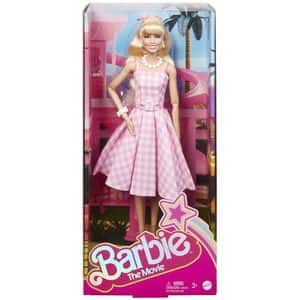 Papusa BARBIE The Movie Robbie Margot MTHPJ96, 3 ani+, alb-roz
