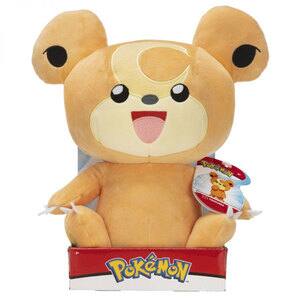 Jucarie de plus POKEMON Teddiursa PKW0104, 2 ani+, maro-negru