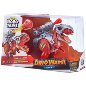 Figurina ZURU Robo Alive Dino Wars - T-Rex ZR7132O, 3 ani+, rosu-gri
