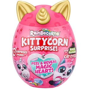 Jucarie de plus RAINBOCORNS Unicornul curcubeu Pisicuta ZR9259O, 3 ani+, multicolor