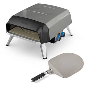 Cuptor cu gaz pentru pizza TEFAL Pizza Pronto JM412010, gri-negru