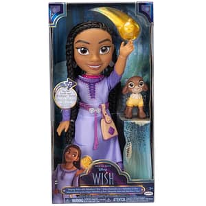 Papusa DISNEY WISH Asha 229984, 3 ani+, mov-maro