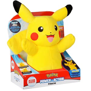 Jucarie de plus POKEMON Pikachu Power Action 97834, 3 ani+, galben-negru