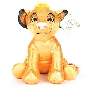 Jucarie de plus DISNEY Colectia 100 - Simba D10094005FO, 12 luni+, auriu-maro