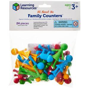 Set sortat si numarat LEARNING RESOURCES Familia mea LER3660, 3 ani+, multicolor