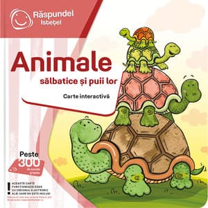 Carte interactiva RASPUNDEL ISTETEL Animale salbatice RASP63119, 3 ani+, multicolor
