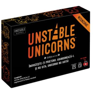 Joc de societate UNSTABLE UNICORNS NSFW UNINSFW, 18 ani+, 2-8 jucatori