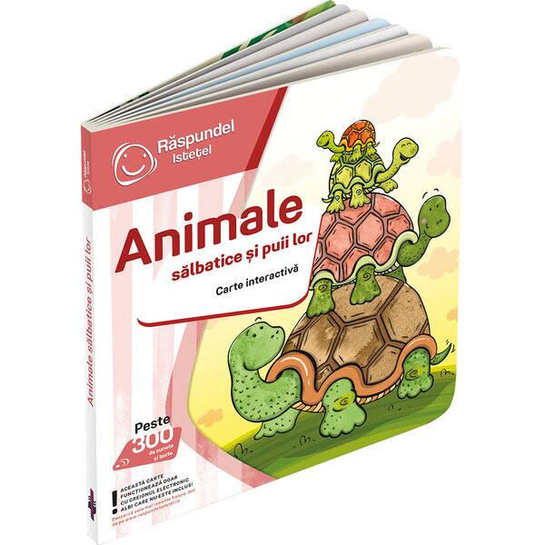 Carte interactiva RASPUNDEL ISTETEL Animale salbatice RASP63119, 3 ani+, multicolor