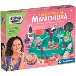 Joc educativ CLEMENTONI Stiinta si joaca - Laboratorul de manichiura 102650905, 8 ani+, 1 jucator