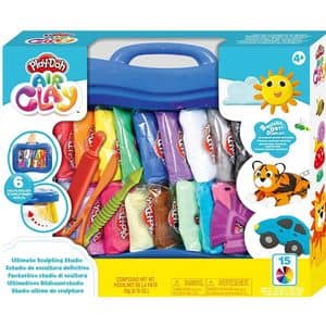 Set plastilina AIR CLAY Studio de scluptura 1100029421, 4 ani+, multicolor 