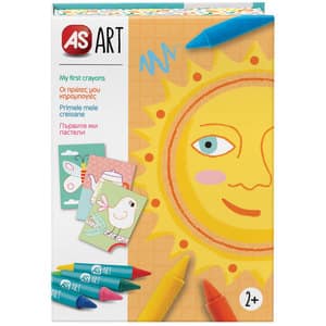 Jucarie creativa AS GAMES Set Art Box - Primele mele creioane colorate, 2 ani+, multicolor
