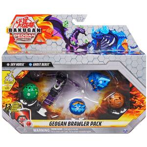 Set BAKUGAN Geogan Rising - Brawler, Sky Horse si Ghost Beast 20134987, 6 ani+, multicolor