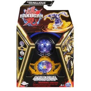 Figurina BAKUGAN Attack Nillious 20141495, 6 ani+, albastru-alb