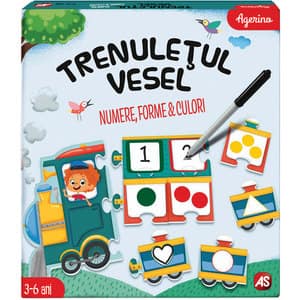 Joc educativ AS GAMES Trenuletul vesel 50555, 3 ani+, 1 jucator