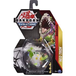 Figurina BAKUGAN S4 - Bila Clasica Neo Trox 60630172013, 6 ani+, alb-verde