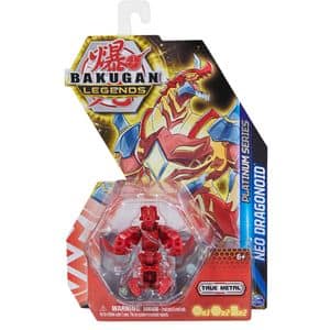 Figurina BAKUGAN S5 - Platinum Neo Dragonoid 606609420, 6 ani+, rosu-galben