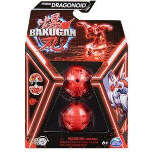 Figurina BAKUGAN Titanium Dragonoid 606671620, 6 ani+, rosu-galben