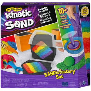 Nisip kinetic SPINMASTER Set Kinetic Sand Sandisfactory, 61654, 3 ani+, multicolor