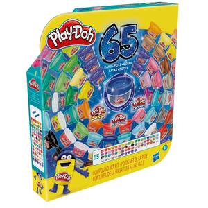 Set plastilina PLAY DOH Colectia Suprema F1528, 3 ani+, 65 buc, multicolor 
