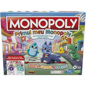 Joc educativ MONOPOLY Primul meu Monopoly F4436, 4 ani+, 6 jucatori