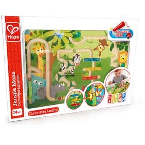 Jucarie interactiva HAPE Labirint magnetic - Jungla HAPEE1714, 2 ani+, multicolor
