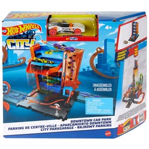 Set masinuta HOT WHEELS City - Parcare HDR28, 4 ani+, multicolor