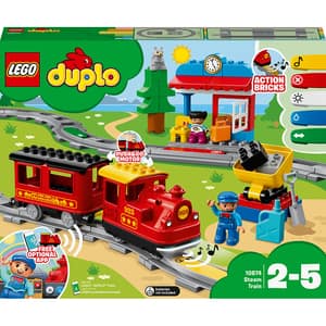 LEGO Duplo: Tren cu aburi 10874, 2-5 ani, 59 piese 