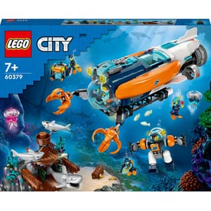 LEGO City: Submarin de explorare la mare adancime 60379, 7 ani+, 842 piese