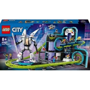 LEGO City: Parc cu roller-coaster Lumea Robotilor 60421, 8 ani+, 986 piese