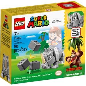 LEGO Super Mario: Rinocerul Rambi -  Set de extindere 71420, 7 ani+, 106 piese