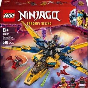 LEGO Ninjago: Superavionul cu reactie al lui Ras si Arin 71833, 8 ani+, 510 piese